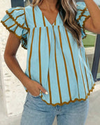 XL / Sky Blue Stripe