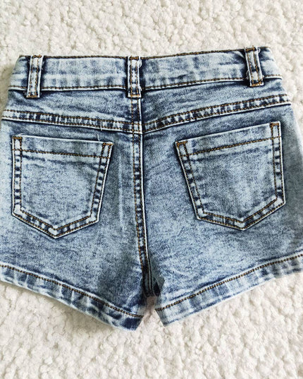 Sibling Baby Girls Denim Shorts Bottom