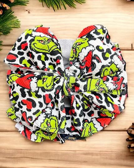 BIG TASSEL MR.GRINCHH PRINTED HEADBANDS. 3PCS/ $10.50