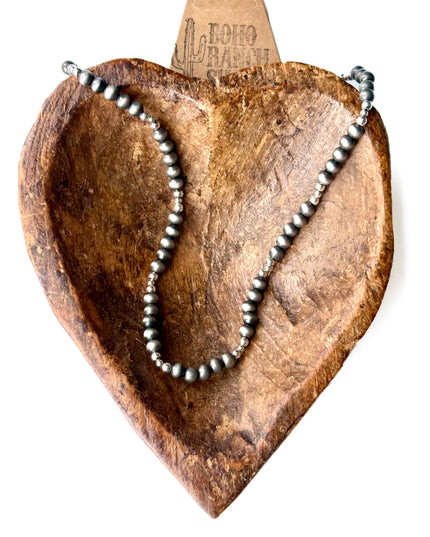Western Style Navajo Pearl Bead Necklace