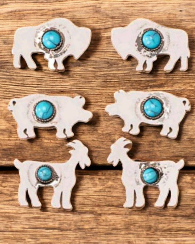 My Favorite Farm Animals Fashion Stud Earrings
