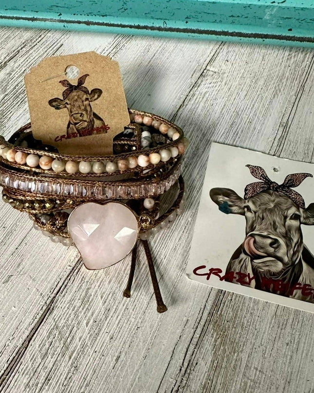 5-Strand Heart Wrap Bracelets