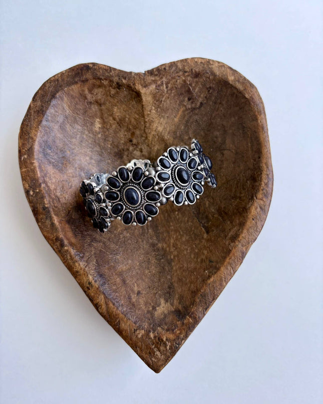 Western Concho Stone Stretch Bracelet