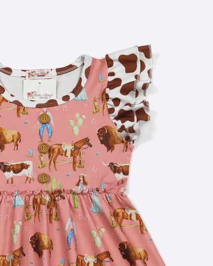 Sadie Mae Corral Girls Dress