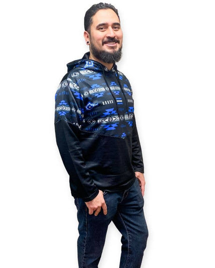 Small Turquiose Traditional Southwest Hoodie Pullovers!