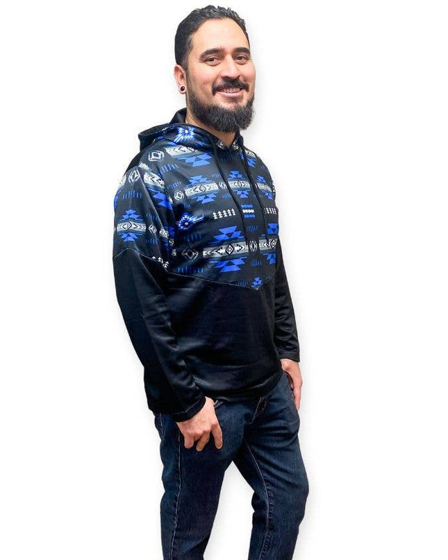 Small Turquiose Traditional Southwest Hoodie Pullovers!