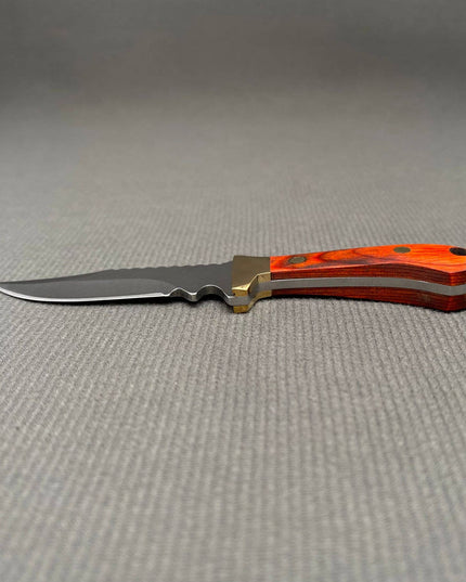 Portable Wooden Handle Mini Stainless Steel Knife With Cover