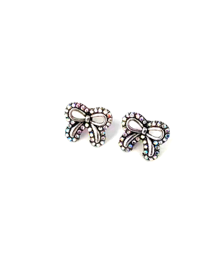 WESTERN CRYSTAL RIBBON EARRINGS