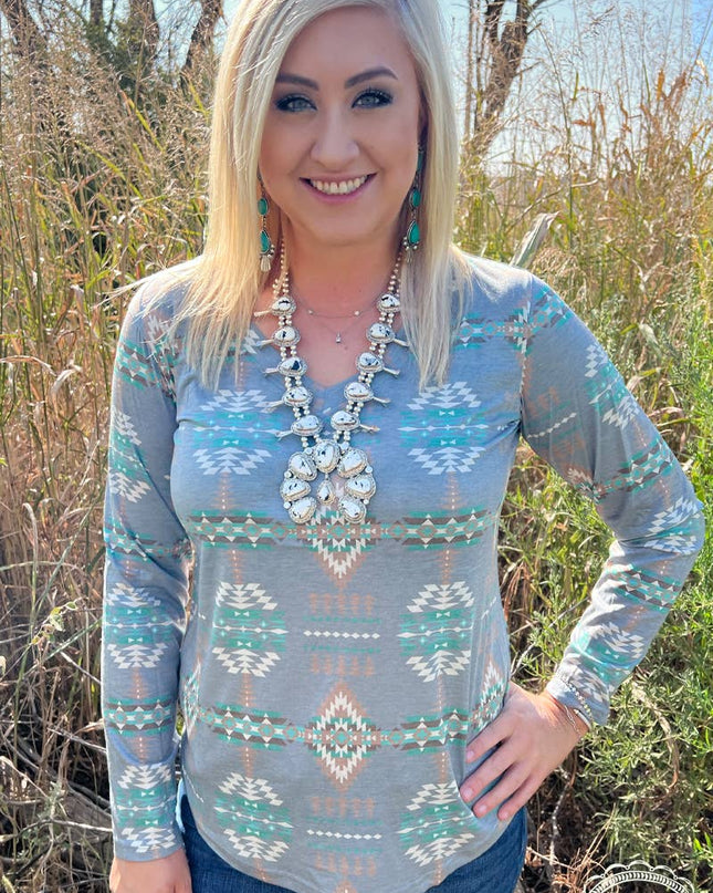 Alamo Heights Gray Top