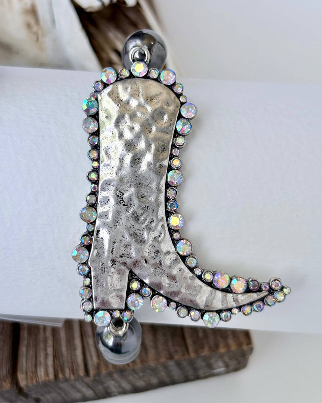 Western Style Pendant Navajo Pearl Stretch Bracelet