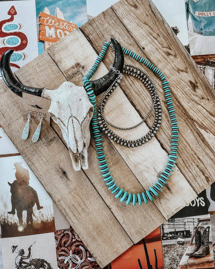 Western Pearl Layered Shorty Necklace