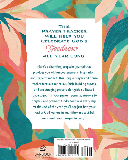 A Year of God's Goodness:A Prayer & Praise Tracker for Women