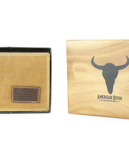 Bi-Fold Men’s Wallet with American Flag ABMW 25-2005