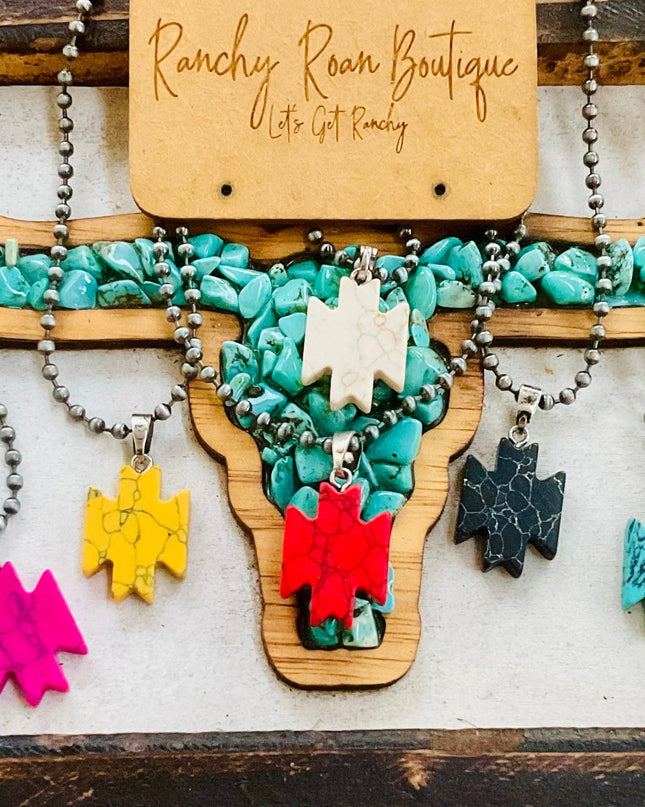 Western Aztec Pendant Necklace