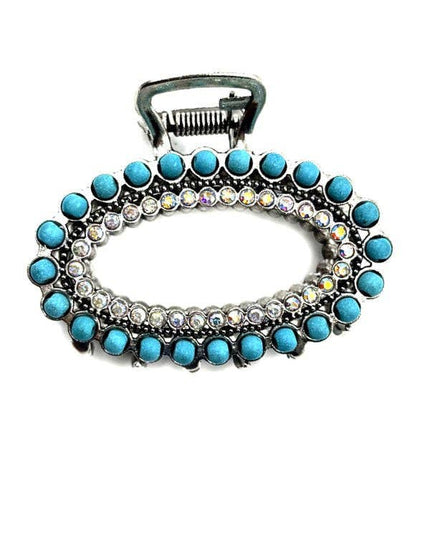 Western Oval Navajo Pearl Hair Claw