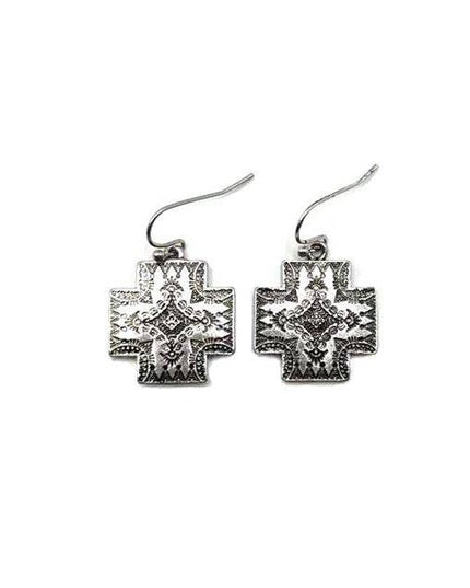 Western Small Cross Earring