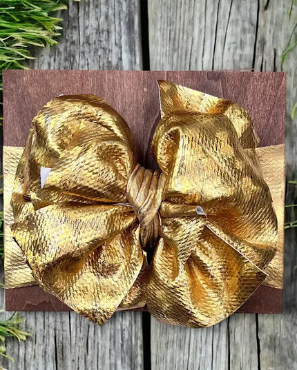 Metallic Big Tassel Printed Baby Fashion Headband