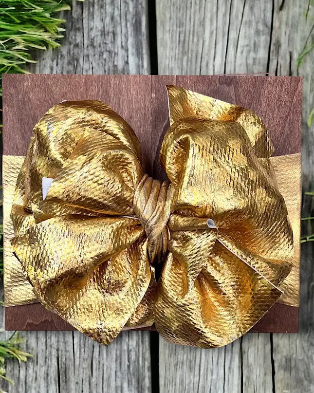 Metallic Big Tassel Printed Baby Fashion Headband