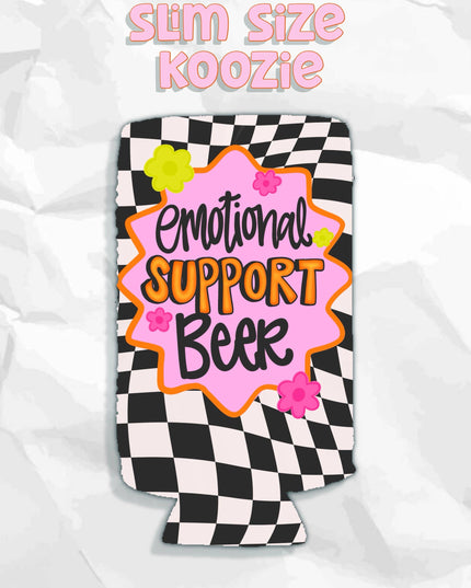 Emotional support beer can koozies