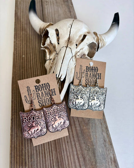 Western RODEO Pendant Dangle Earrings