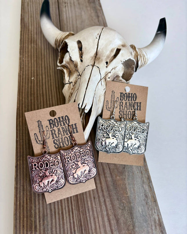 Western RODEO Pendant Dangle Earrings