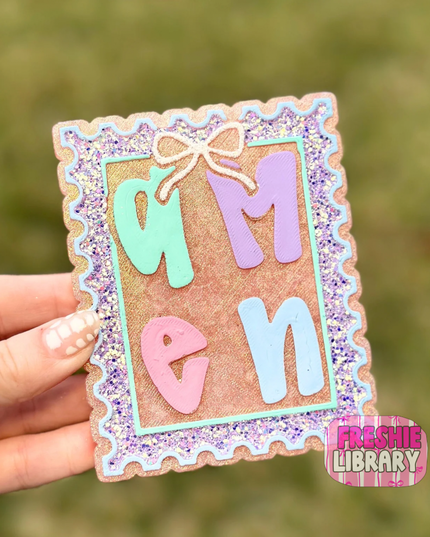Amen Stamp Car Freshener