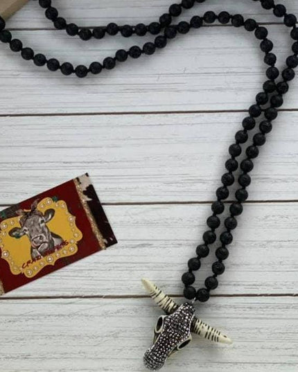 Steer Head Necklace