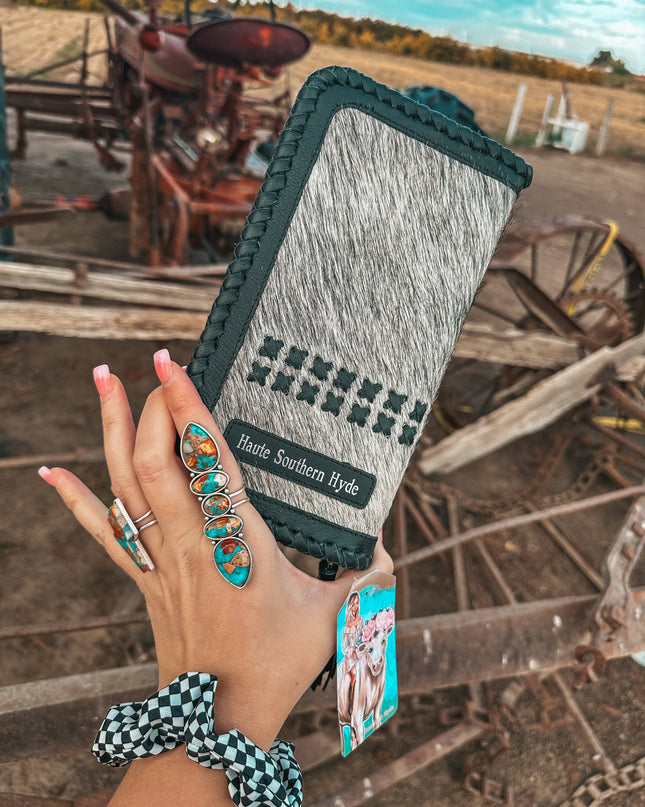 The Hazy Wesson (Black Leather) Wallet a Haute Southern Hyde