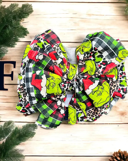 BIG TASSEL MR.GRINCHH PRINTED HEADBANDS. 3PCS/ $10.50