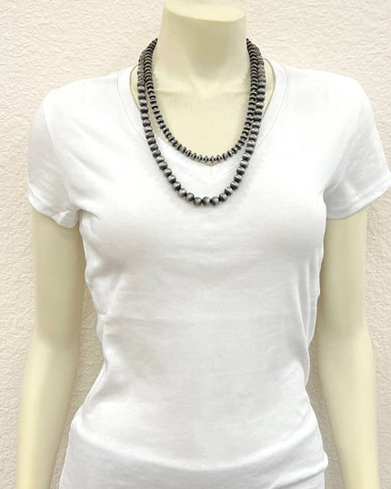 736652, 24" Handmade Navajo Bead Necklace