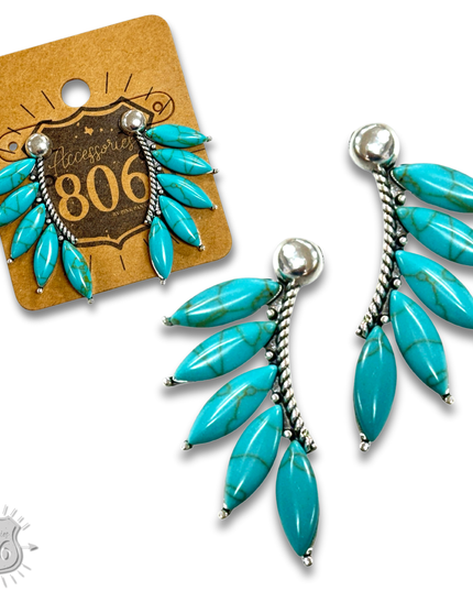 Marquise stone post earring - LC