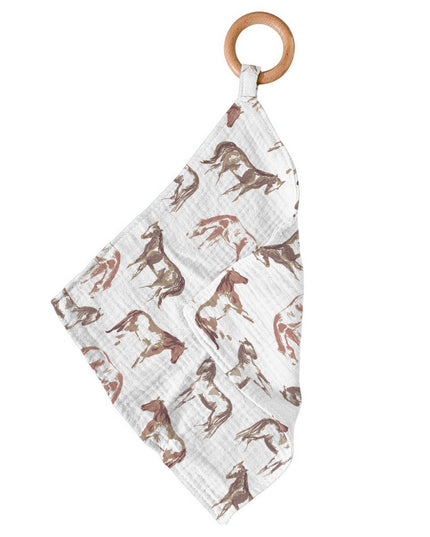 Wild Horses Bamboo Blankie Teether