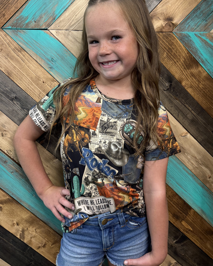 Mini Retro Rodeo Nights Top