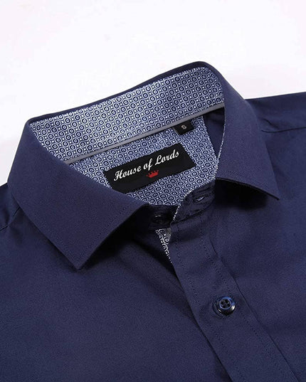 Mens Dress Shirts Long Sleeve Regular Fit Button Shirts-100