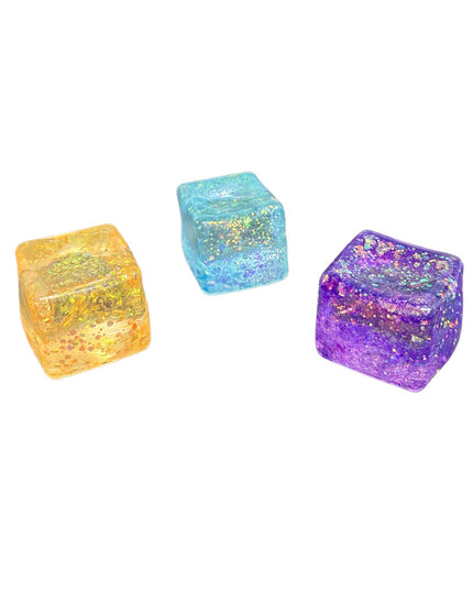 GALAXY GLITTER SLOW RISING SQUISHY CUBES KAWAII FIDGET TOY