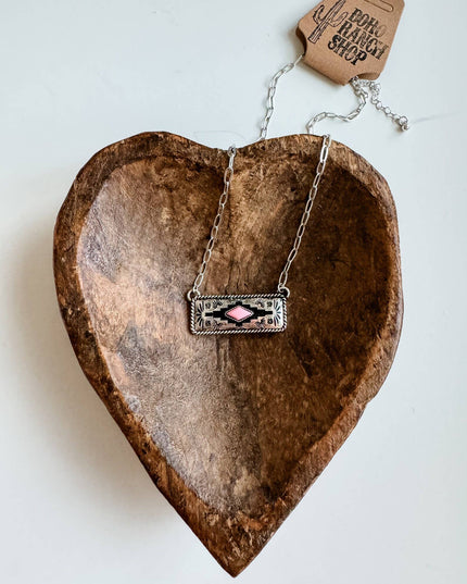 Western Aztec Pendant Necklace 