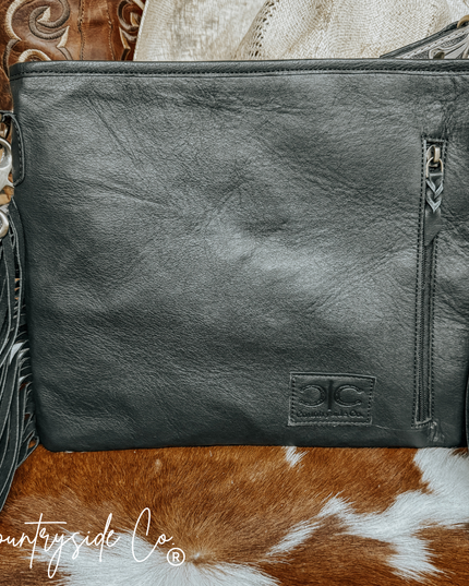 Rodeo Square Cowhide Checkered Purse