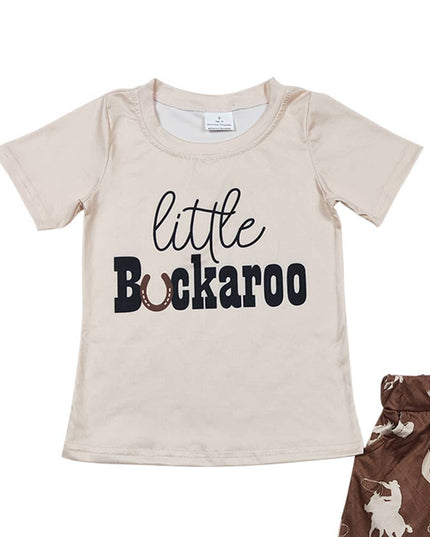 Baby Boys Rodeo Brown Shorts Sets