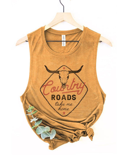 COUNTRY ROADS GRAPHIC TANK TOP