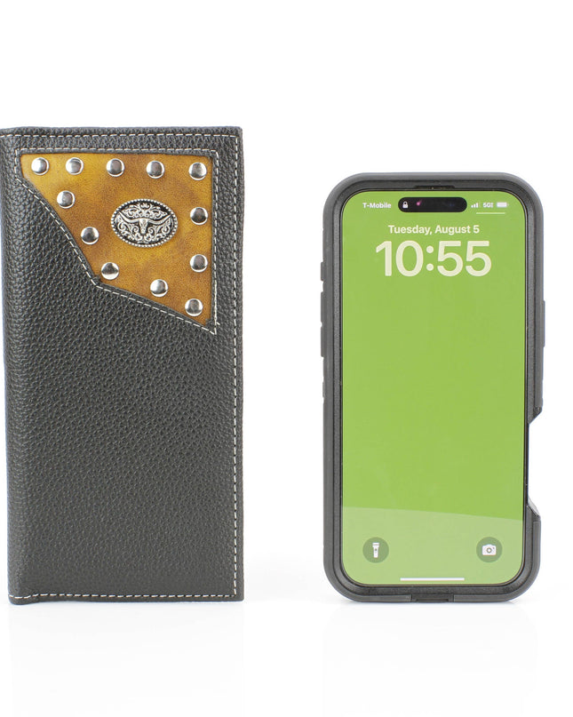 Rodeo Wallet with Bison Head Concho VL880