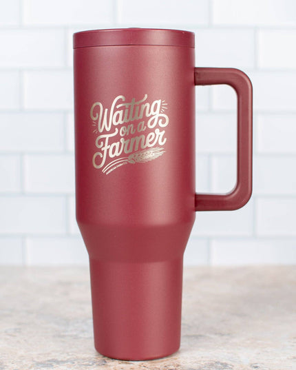 'Waiting on a Farmer' 40oz Water Tank Tumbler
