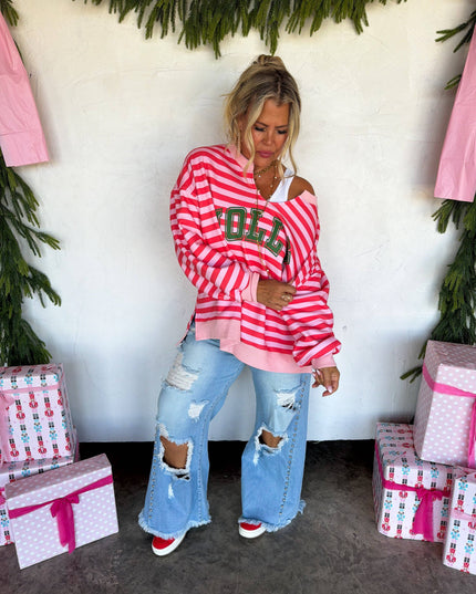 JOLLY & MERRY OVERSIZED PULLOVER
