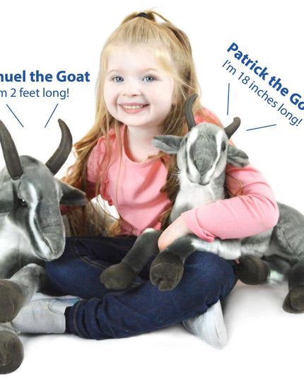 Patrick the Pygmy Goat | 18 Inch Stuffed Animal Plush