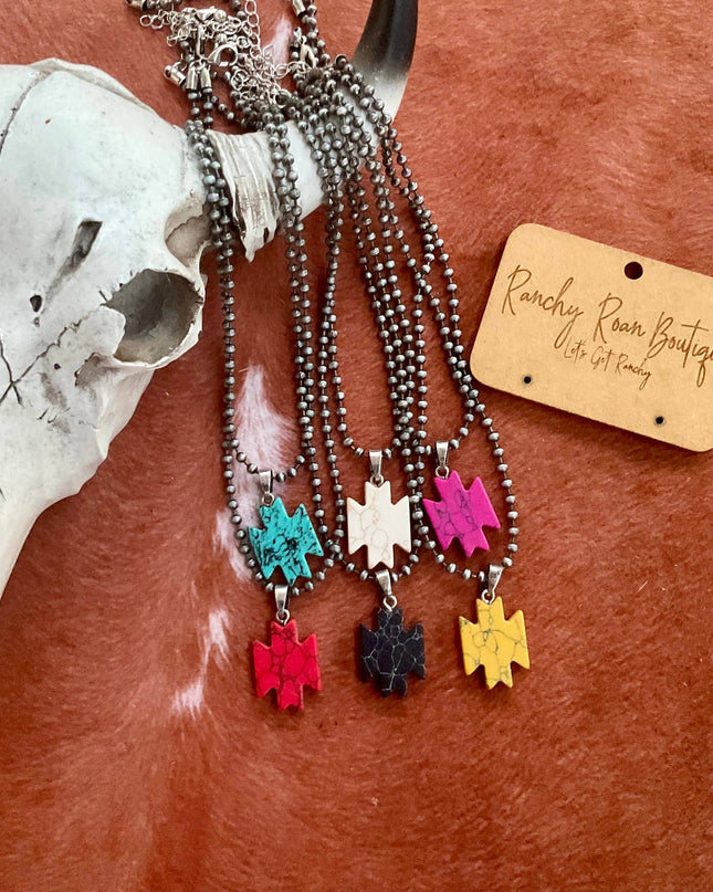 Western Aztec Pendant Necklace