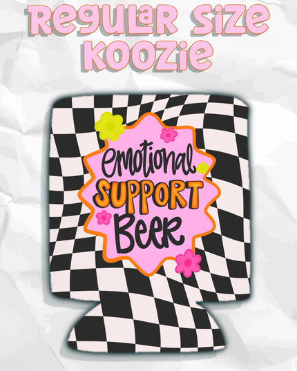 Emotional support beer can koozies