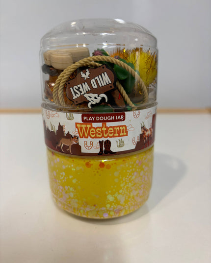 Western play dough jar 