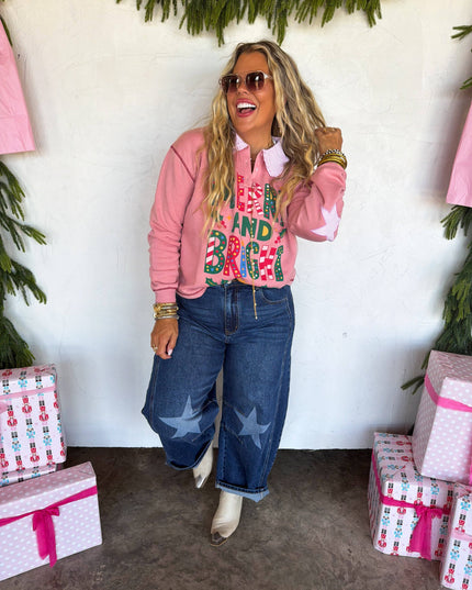 MAKING SPIRITS BRIGHT PULLOVER
