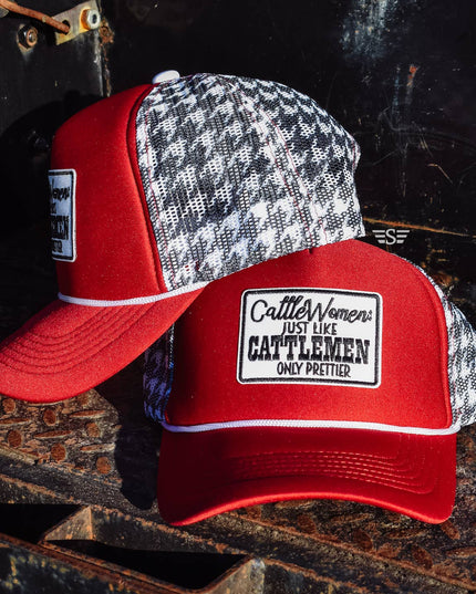 CattleWomen Are Prettier Printed Mesh Trucker Cap