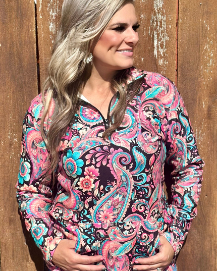 Midnight Bloom Pullover