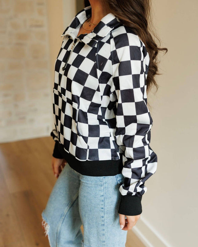 Checkerboard Pullover